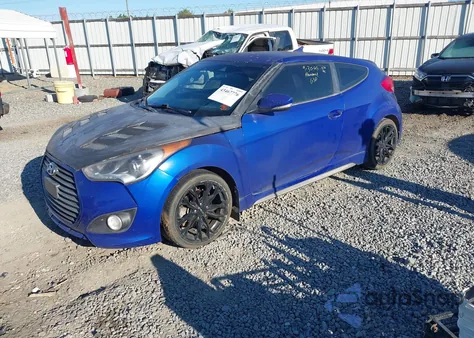2013 Hyundai Veloster Turbo W/Black из США, поврежденный, VIN KMHTC6AE5DU100526